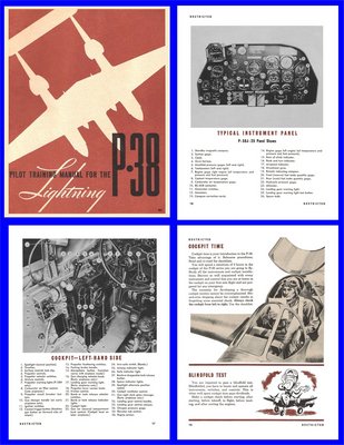 Product picture P38 Lightning Pilots Training Manual 1944