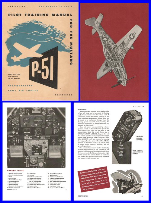 Product picture P51 Mustang Pilots Training manual