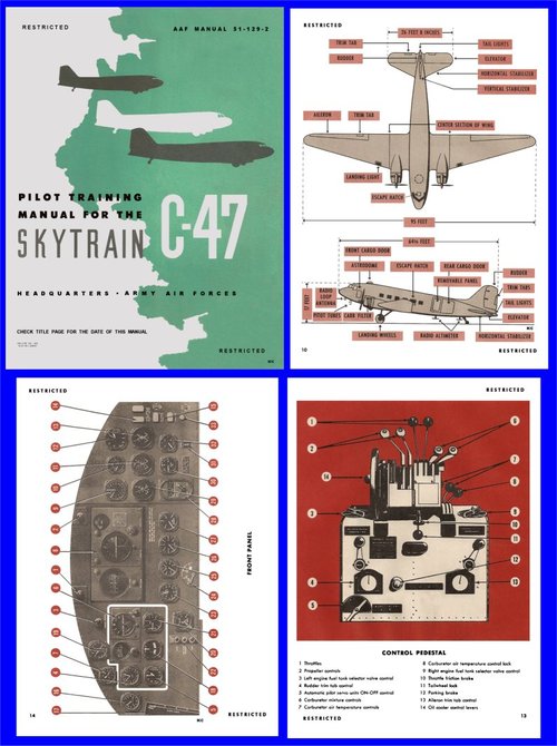 Product picture C47 DC3 Dakota Pilots Training manual WW2